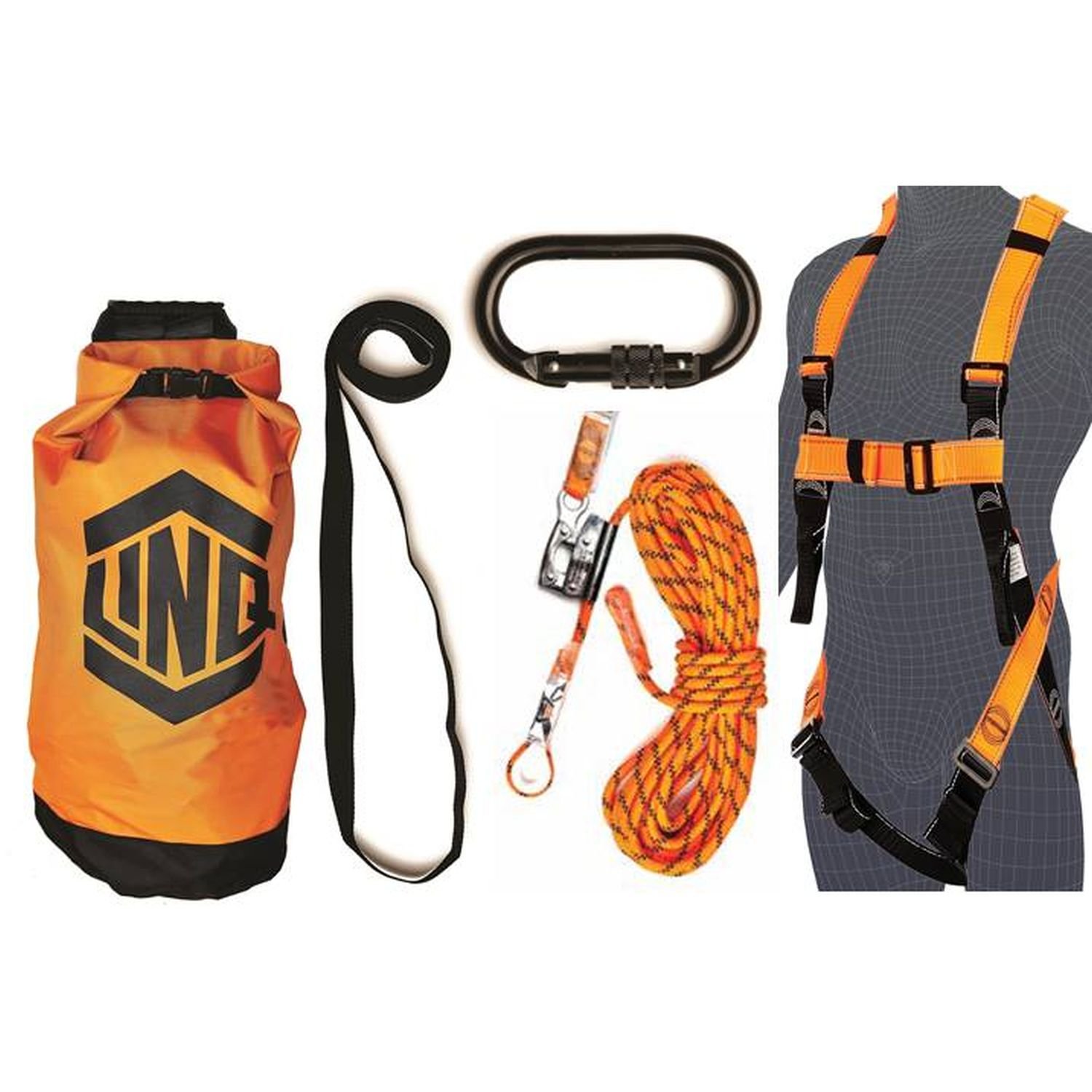 Linq Essential Basic Roofer's Kit 20m Rope & BL102 Harness