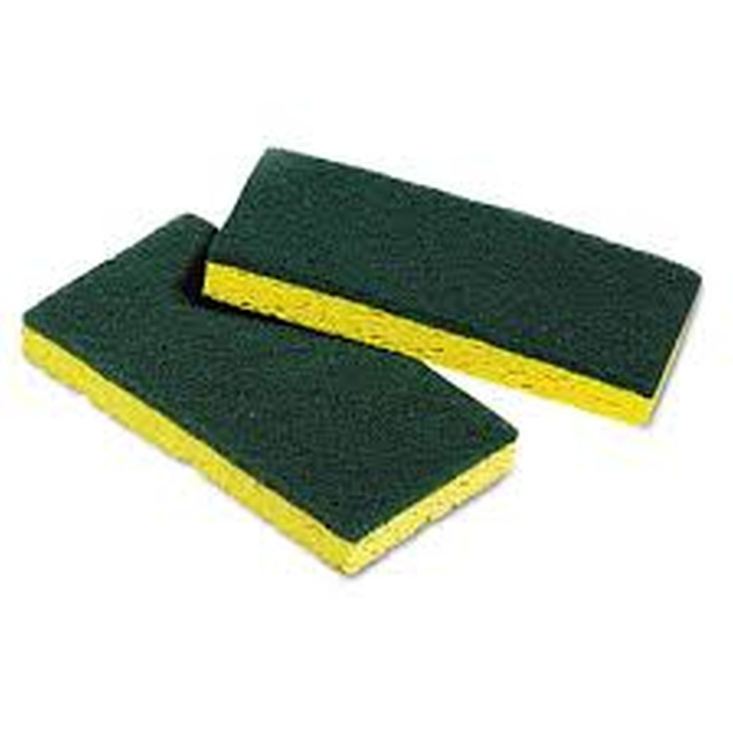 Scrubbing Sponge - Green/Yellow Pkt 10