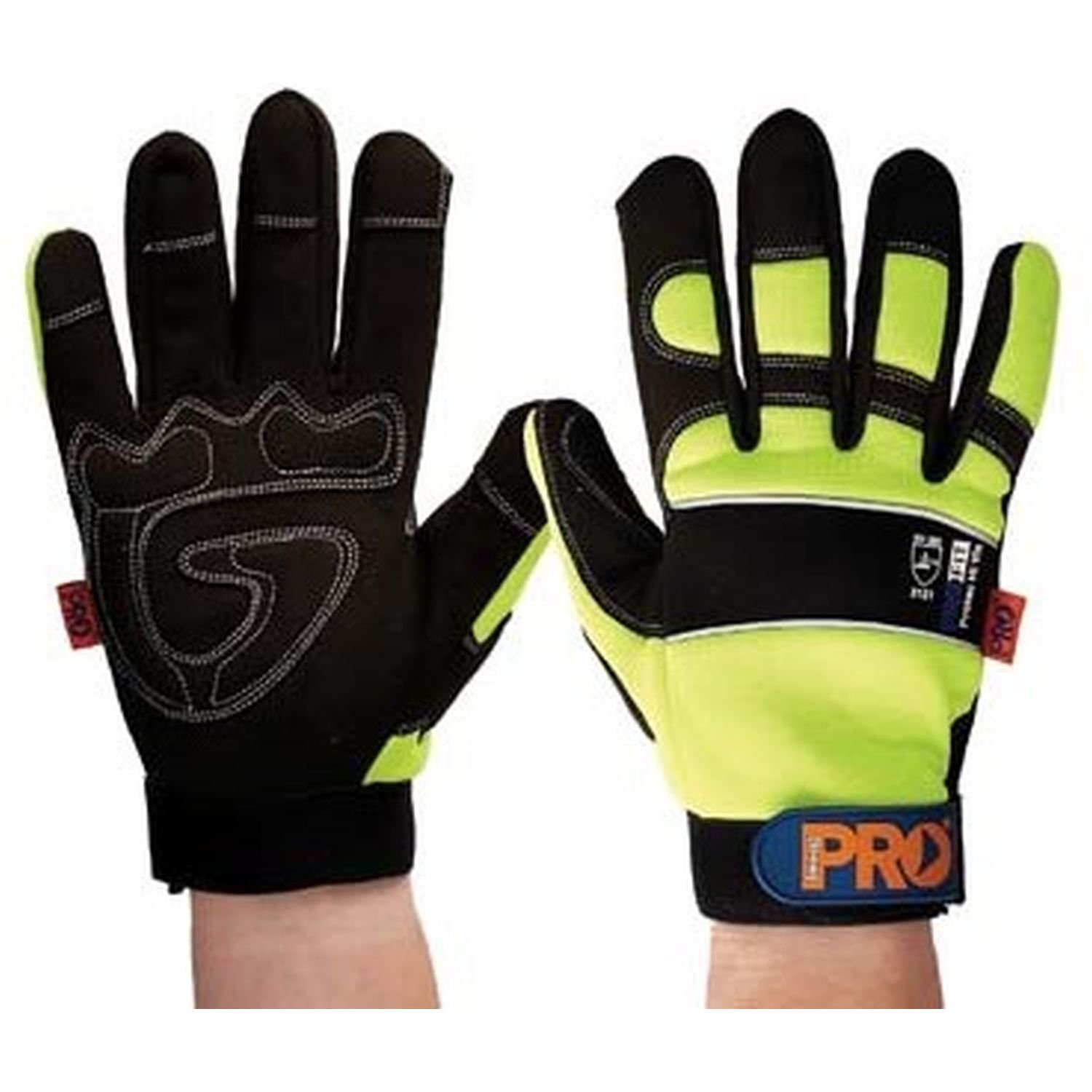 ProFit Reinforced Palm Mechanics Glove Hi Vis Yellow