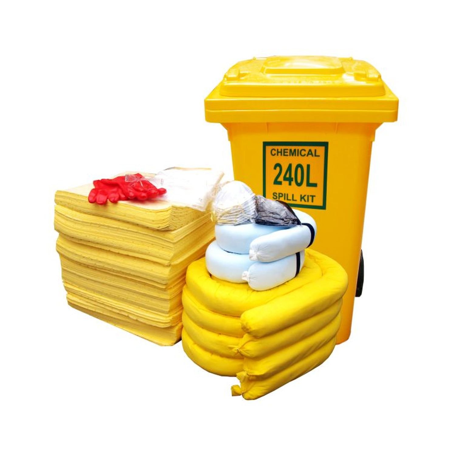 Chemical Spill Kit (Wheelie Bin) 240 Ltr